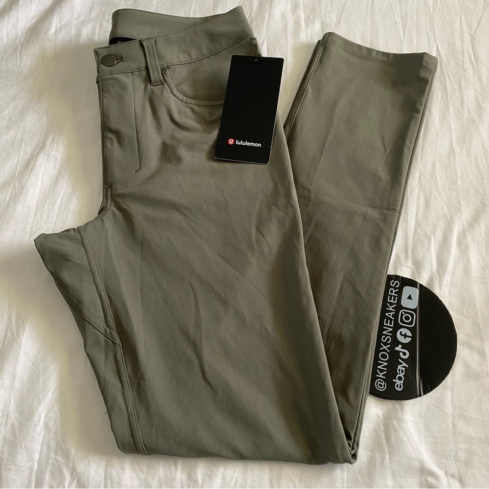 Lululemon ABC Pant Slim 32”L Warpstreme GRSG Gray Sage Green Men’s Size 28